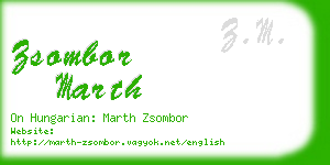 zsombor marth business card